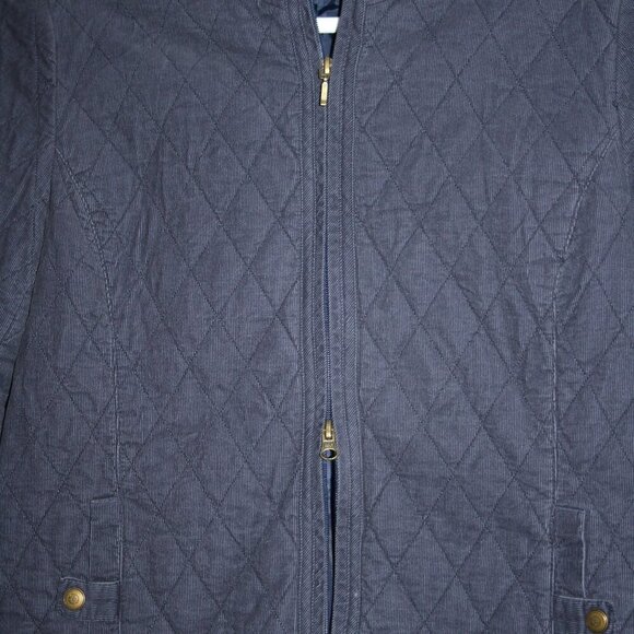 Croft&Barrow Corduroy Medium Women's Zip Up Jacket with Pockets Modest - Picture 8 of 16